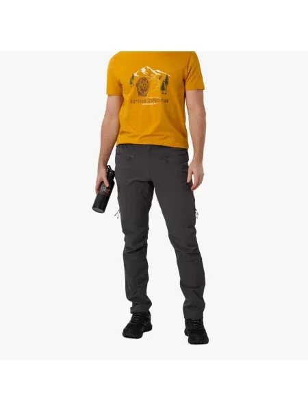 Spodnie Outdoor Wędrówki Mężczyzna Tromsö Wodoodporny szare