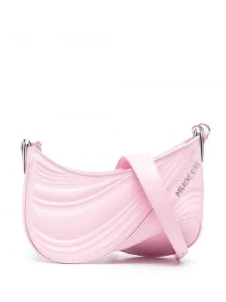 Mała torebka crossbody Mugler różowa