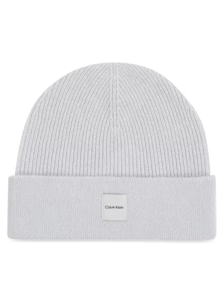 Calvin Klein czapka wełniana niebieska