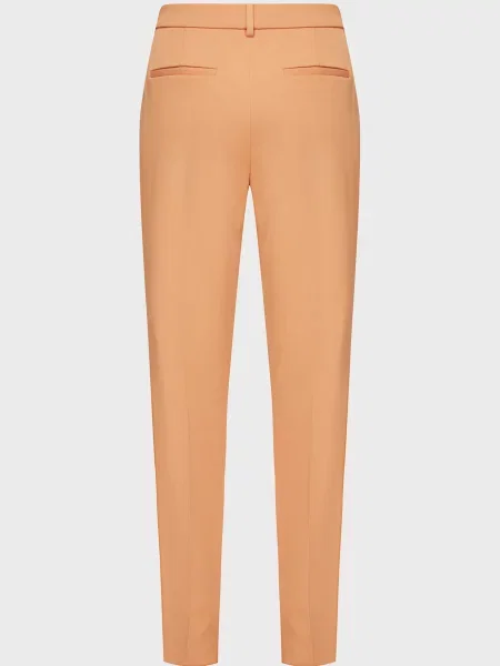 Шерстяные плиссированные брюки Calvin Klein оранжевые