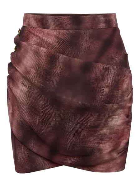 Fustă Elisabetta Franchi cu imagine roșu