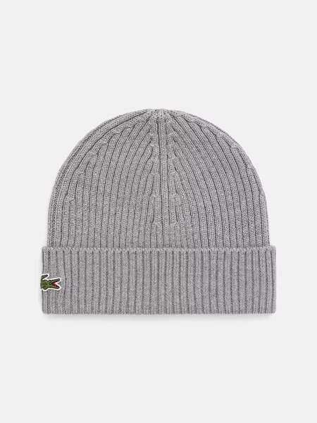 Lacoste căciulă de lână gri