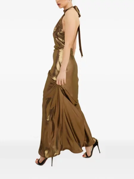 Rochie maxi Tessitura Body Couture cu gât halter