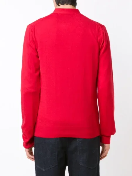 Cardigan Comme Des Garcons Play cu motiv cu inimi roșu
