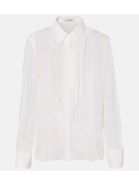 Bluză Dorothee Schumacher transparente alb