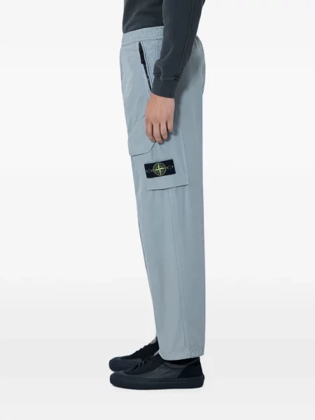 Pantaloni cargo Stone Island cu strasuri albastru