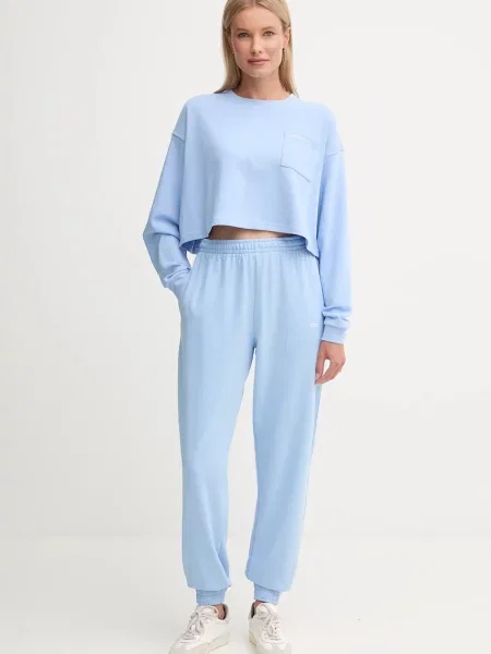 Calvin Klein Underwear bluza gładka niebieski