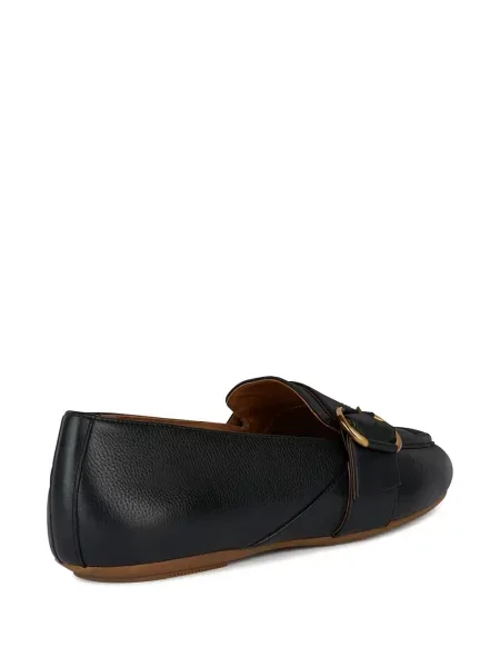 Pantofi loafer Geox cu cataramă negru