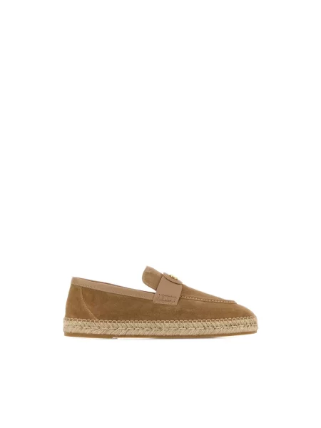 Espadryle Valentino Garavani skórzane beżowe