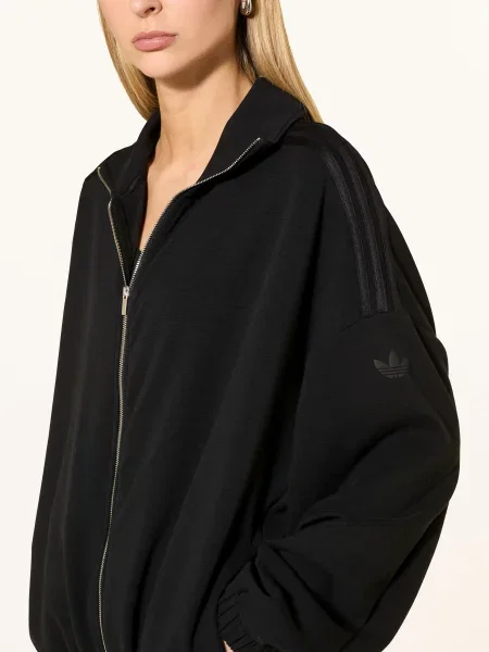 Adidas Originals Mikina S Kapucí A Po Celé Délce černá