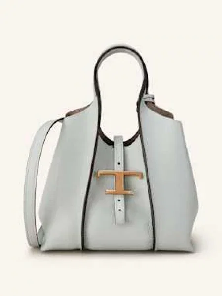 Tod's Shopper T Timeless Small S Pouzdrem světle šedá