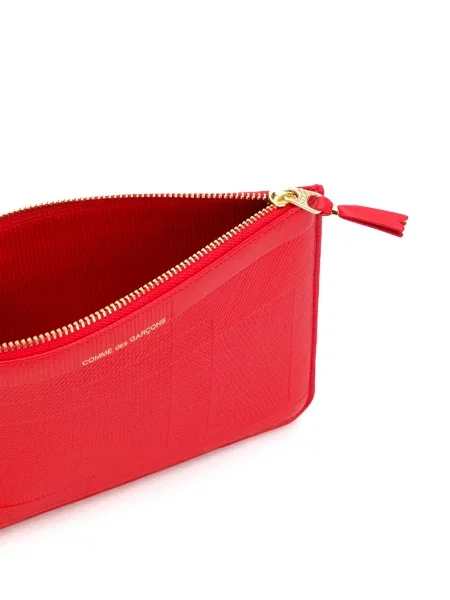 Portfel Comme Des Garçons Wallet z nadrukiem czerwony