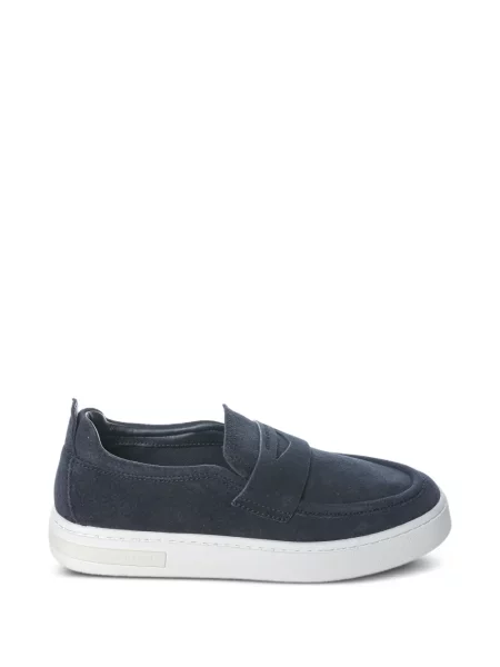 Szarvasbőr loafer Armani Exchange kék