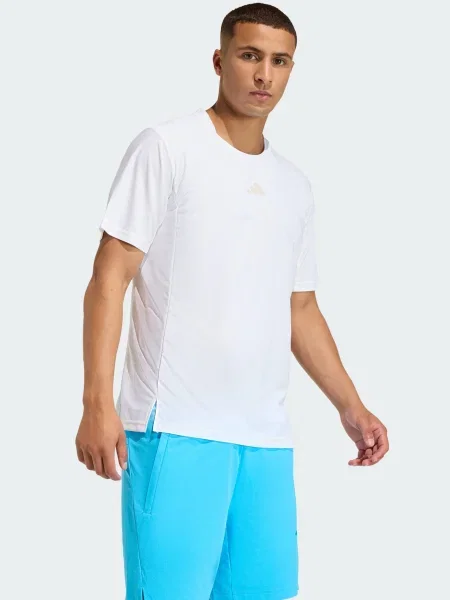 ADIDAS PERFORMANCE Tricou funcțional Climacool bej alb
