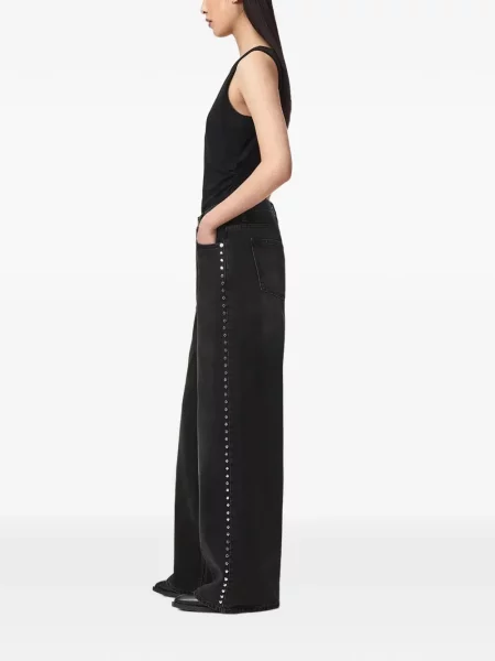 Blugi cu picior larg Allsaints negru
