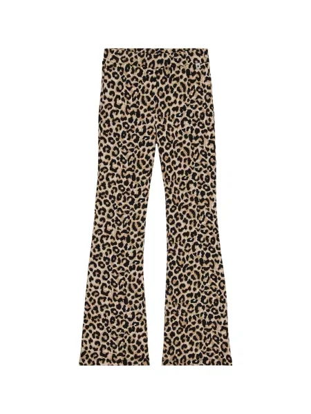 WE Fashion Leggings brocart / maro cappuccino negru