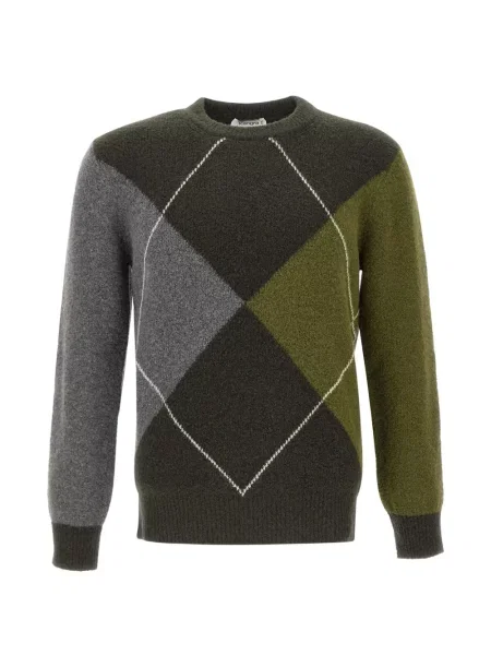 Hanorac Kangra cu model argyle verde