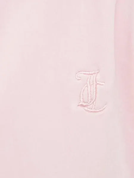 Hanorac cu glugă Juicy Couture cu broderie roz