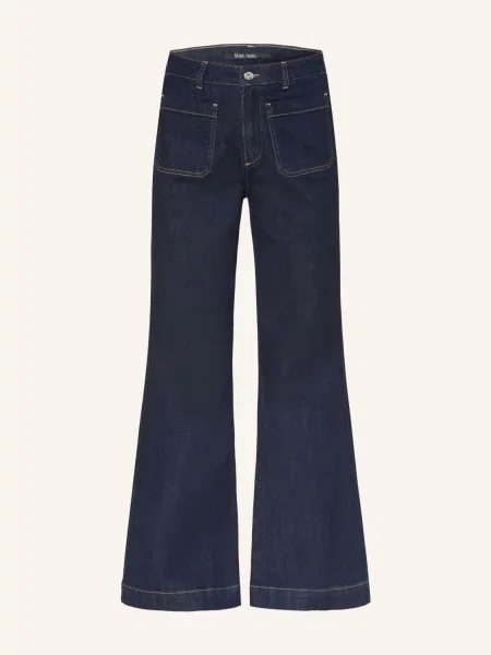 Marc Aurel Zvonové Džíny dark blue denim modré