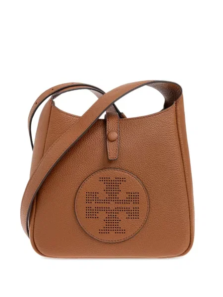 Body Tory Burch din piele cu autograf maro