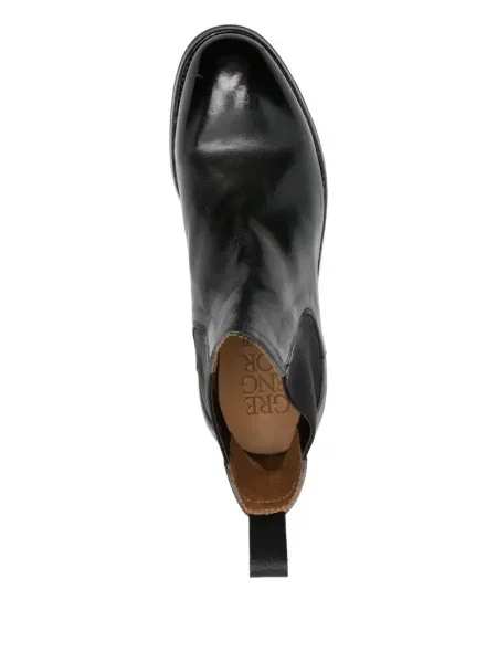 Botine chelsea Green George din piele negru