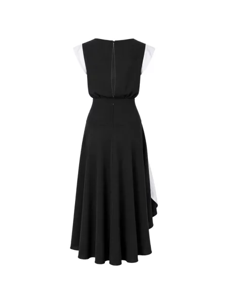 Rochie midi Karl Lagerfeld drapată negru