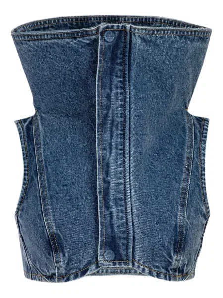 Top Natasha Zinko albastru