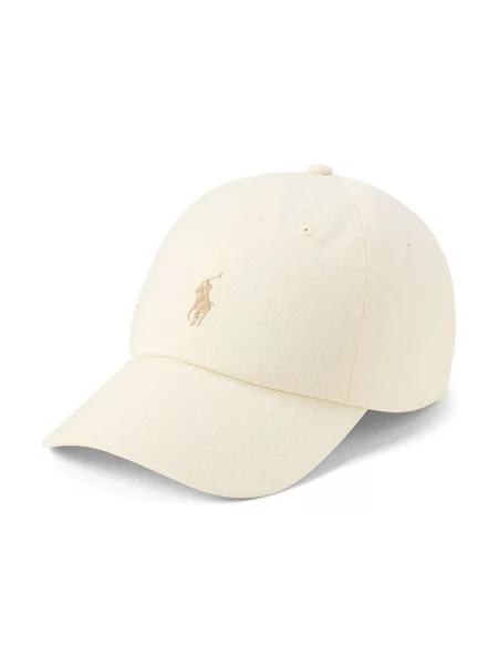 Шапка с козирка Polo Ralph Lauren оранжево с изчистен дизайн бежово