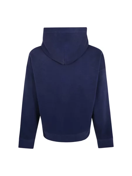 Bluza z kapturem Polo Ralph Lauren z kapturem niebieska