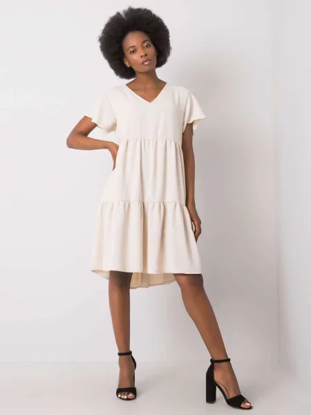 Rochie Fashionhunters de costum bej