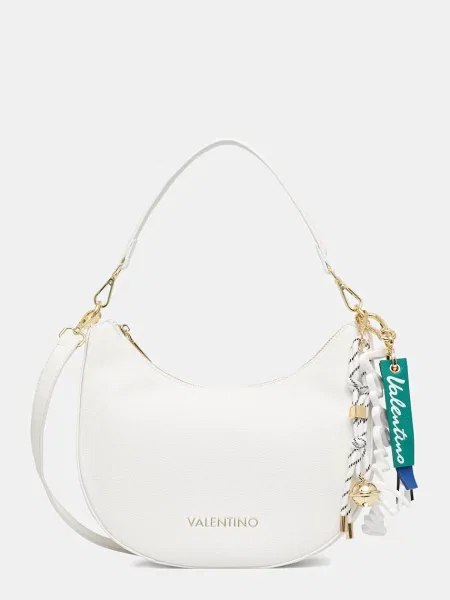 Torebka na ramię w skórzanym wyglądzie model RYTA' Valentino Bags biała