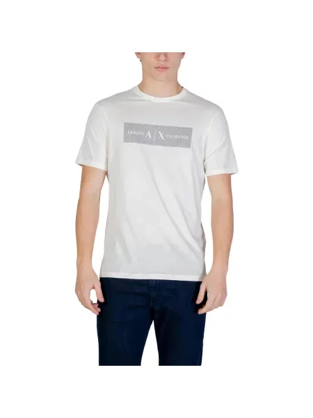 Armani Exchange majica za muškarce od pamuka bež
