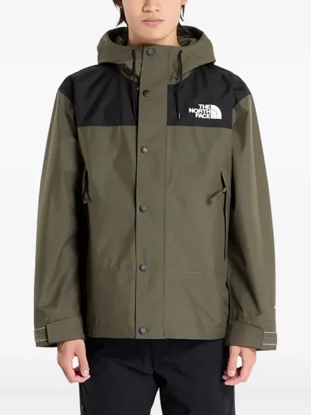 Geacă The North Face cu broderie verde