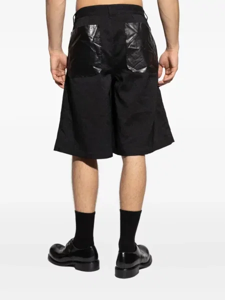 Pantaloni scurți Comme Des Garçons Shirt plisate negru