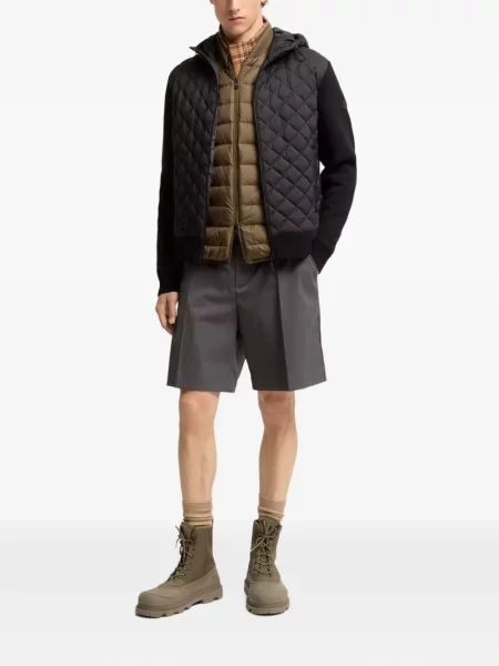 Pulover Moncler cu glugă cu cordon negru