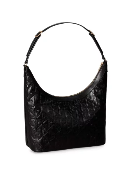 Geanta hobo Calvin Klein negru