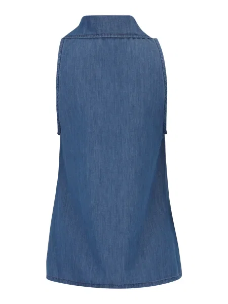 Bluză denim albastru