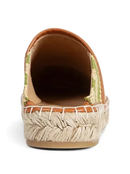 Espadrile Valentino Garavani cu dungi verde