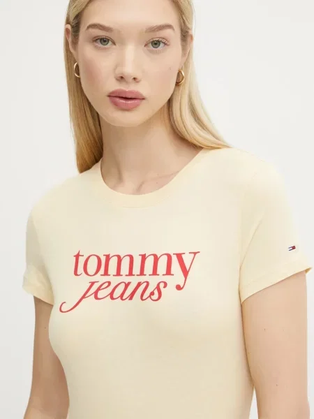 Tommy Jeans tričko žluté