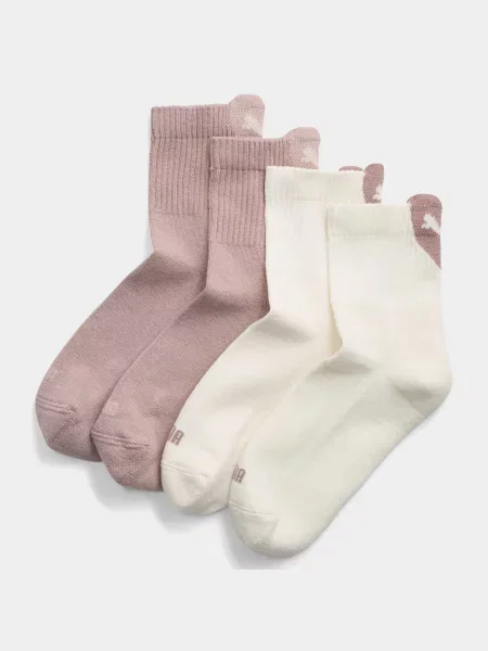 PUMA Heart Logo Short Набір шкарпеток Комбінований верх бежевий