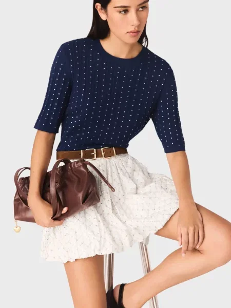 Светр у смужку Maje синій