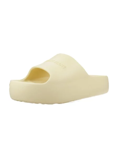 Tommy Jeans Klapki Tjw Chunky Pool Slide Ess żółty