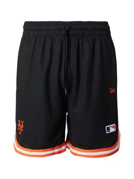NEW ERA Pantaloni MLB NEYMET portocaliu / negru alb
