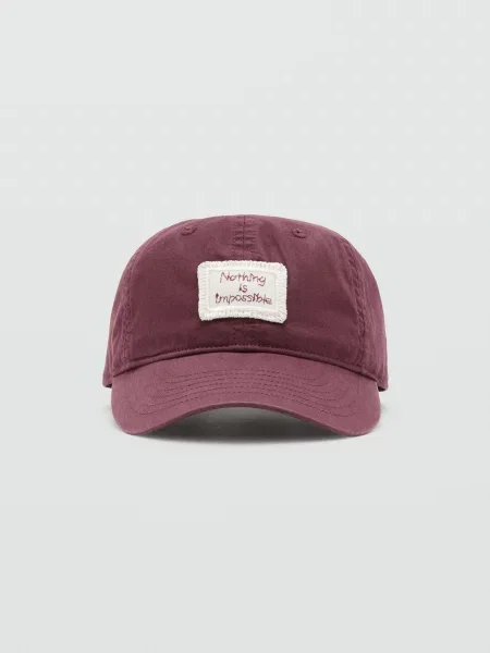 MANGO KIDS Pălărie NOTHING bordeaux roșu