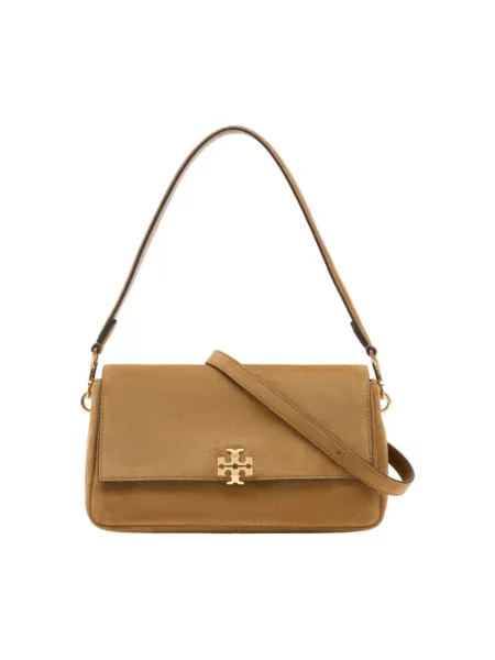 Torebka Tory Burch zamszowa brązowa