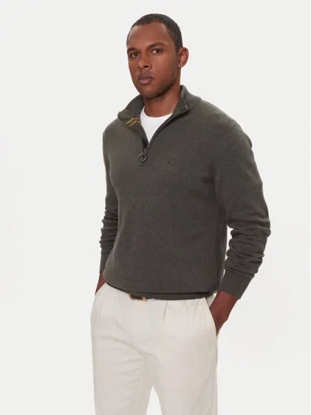Barbour Pulover Half zelena