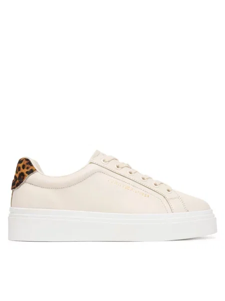 Tommy Hilfiger Sneakers Th Feminine Platform Cheetah deschis bej