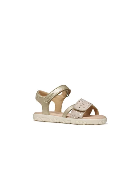 Sandály Geox J Sandal Haiti Girl S Zlatá