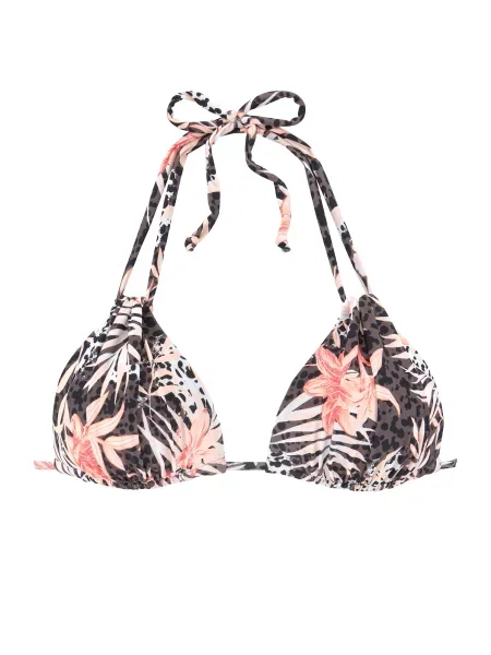 BUFFALO Sutien costum de baie ciocolatiu / roz / negru alb