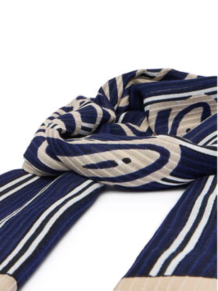 TOMMY HILFIGER Šal bež / temno / bela modra